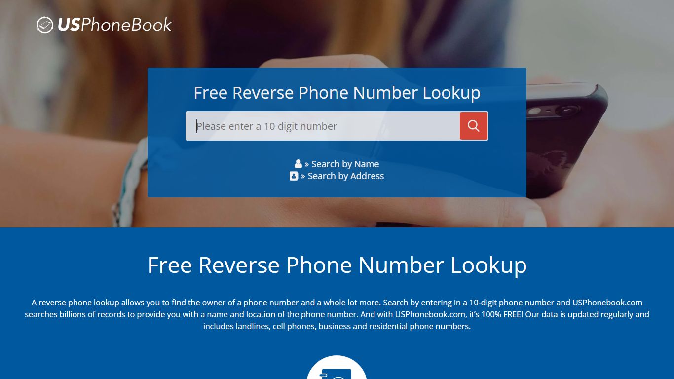 Free Reverse Phone Lookup & Search - USPhoneBook